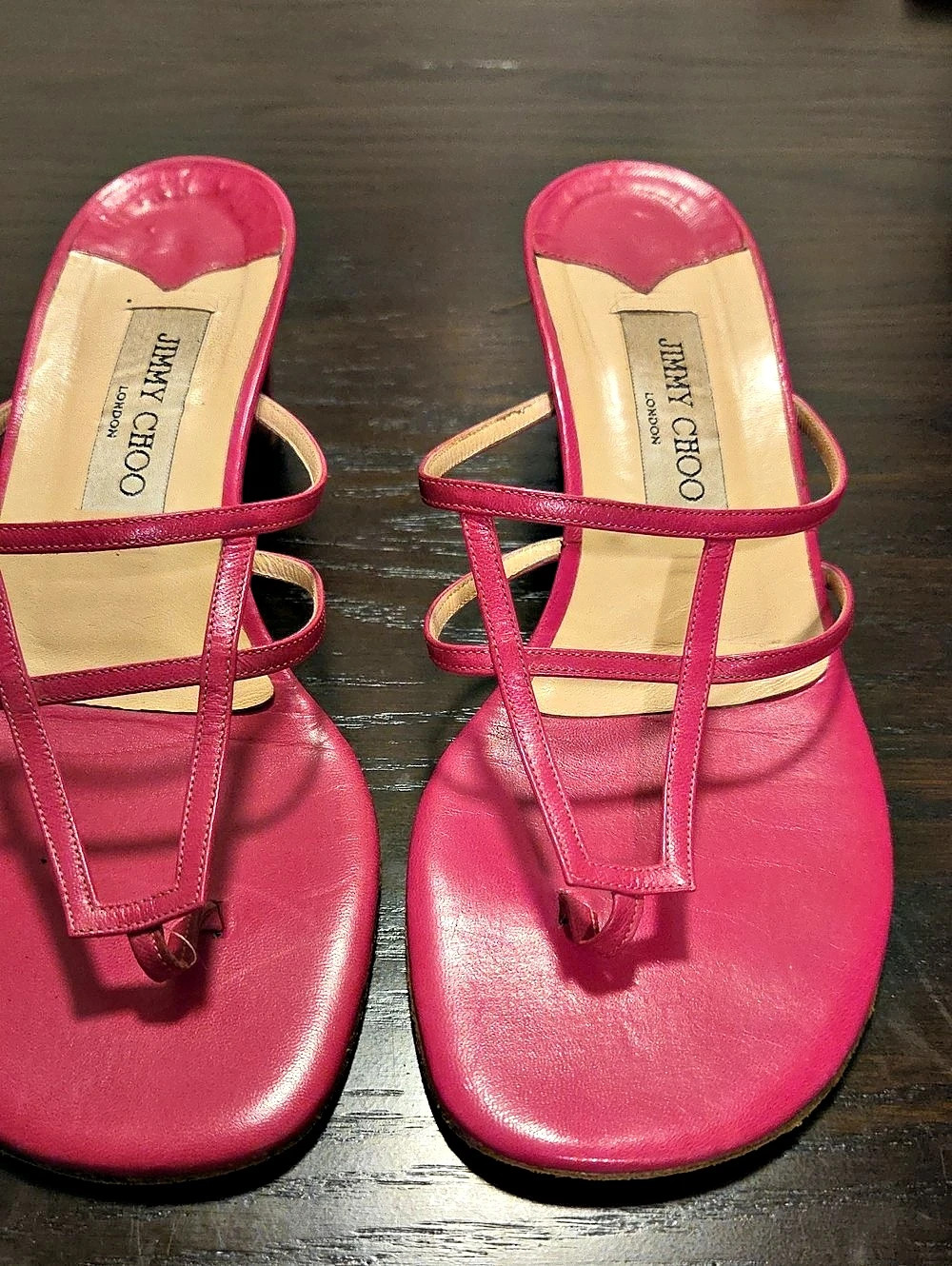 Jimmy Choo Pink Strappy Heeled Sandals EU 38